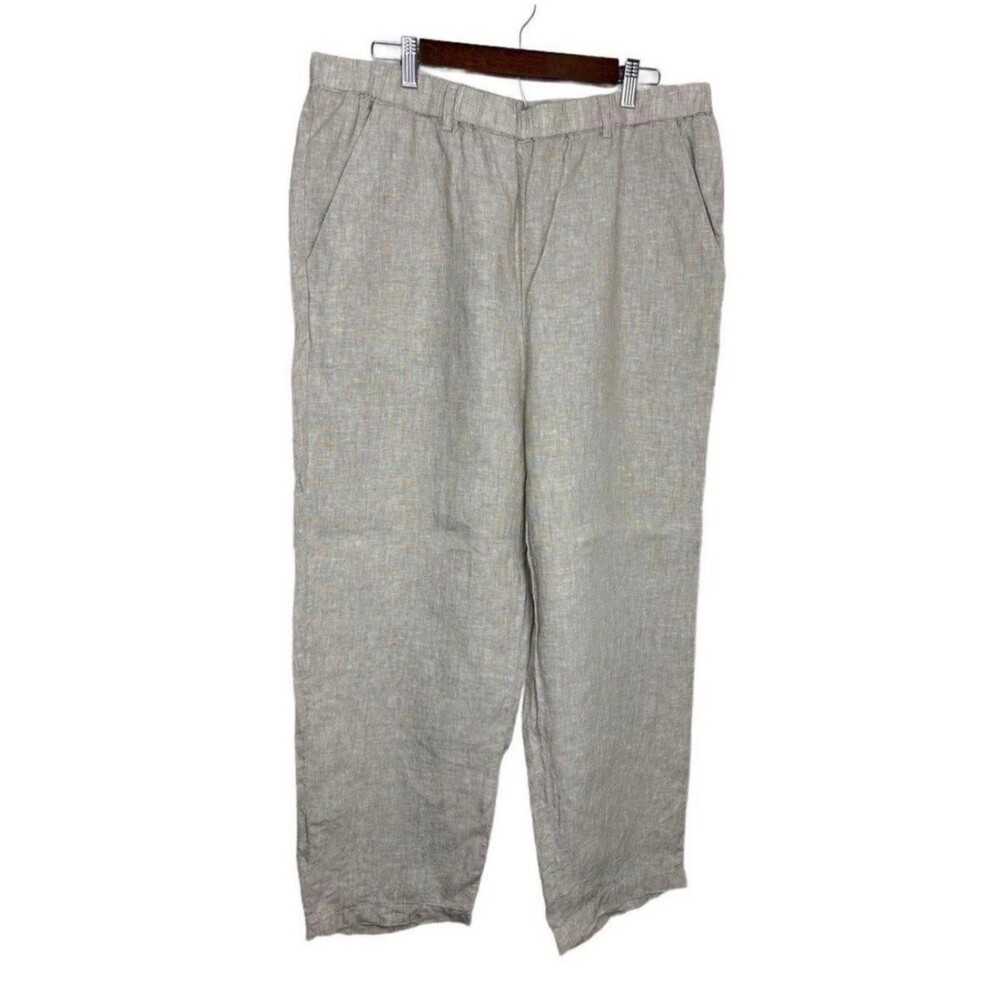 Quince Women’s 100% Linen Elastic Waist Pants XL